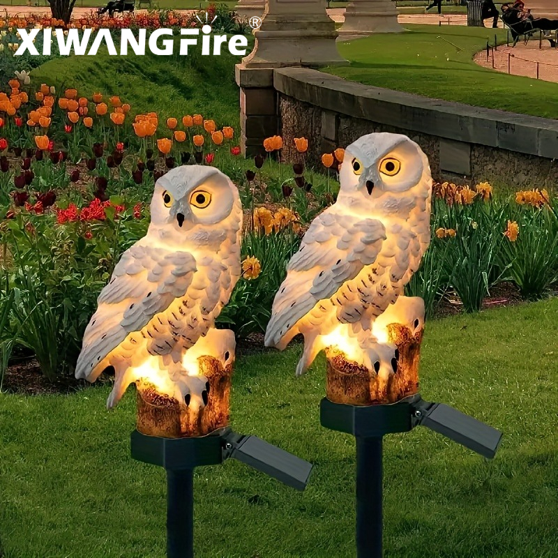 Outdoor Lighting Traditional - Solar Owl Statue Garden Light LED