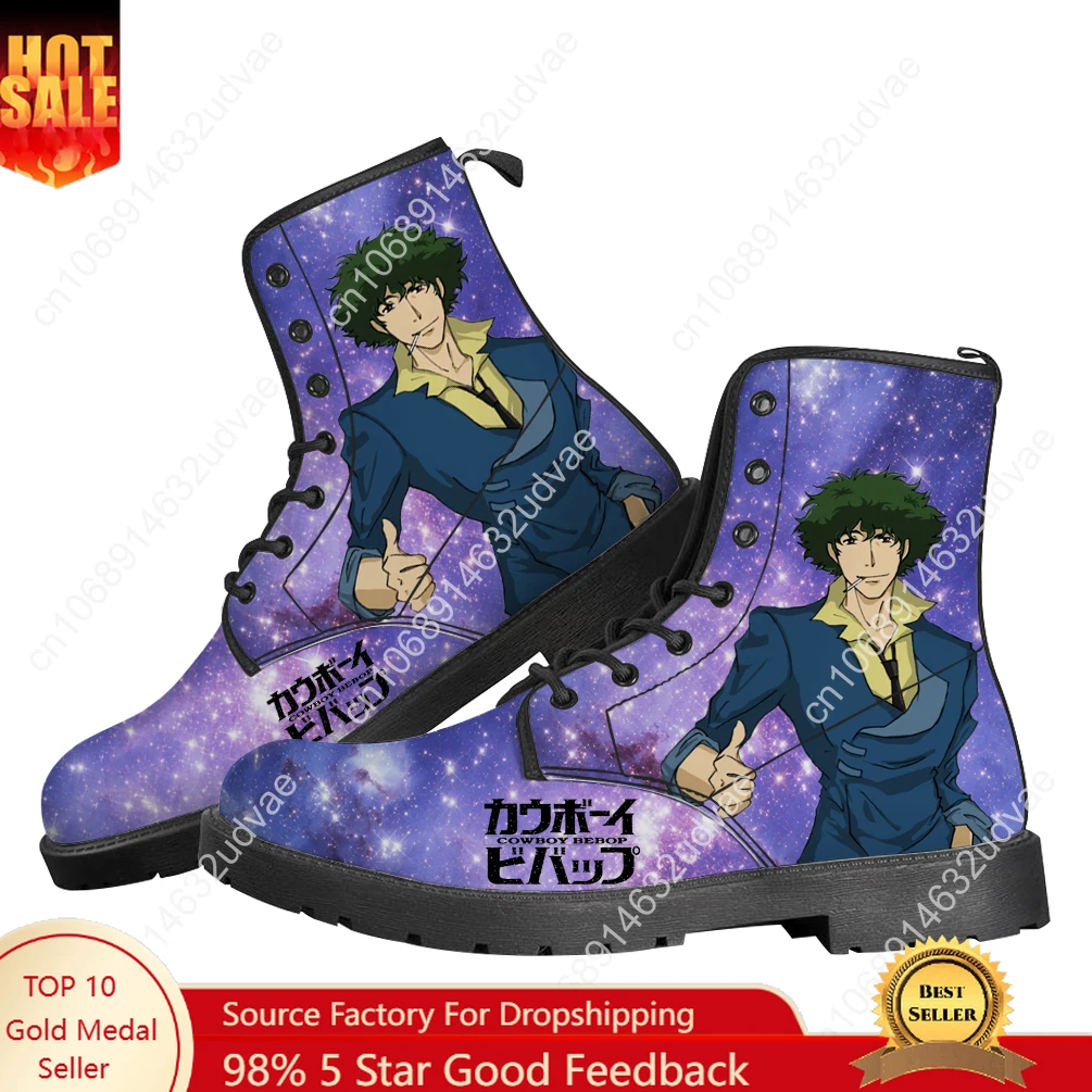 Outdoor Lighting Round - C-Cowboy Bebop Boots Mens Womens Teenager