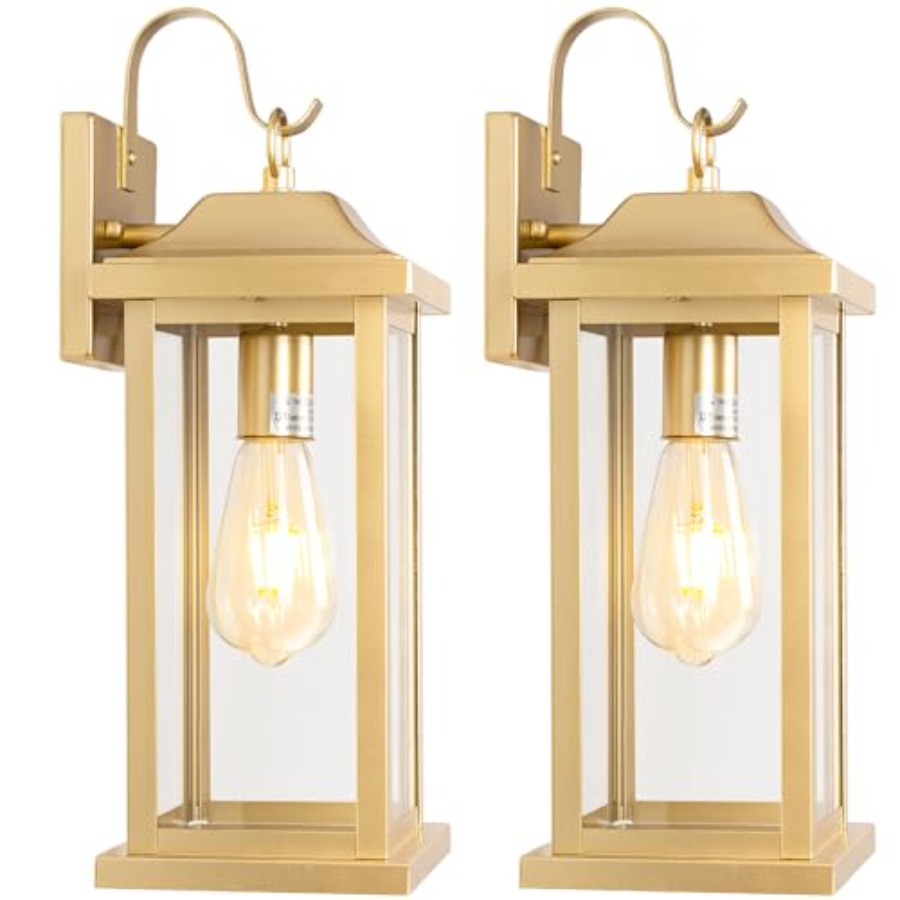 17 Inch Large Gold Outdoor Sco - Outdoor Lighting Sconce incelemesi ve fiyatı