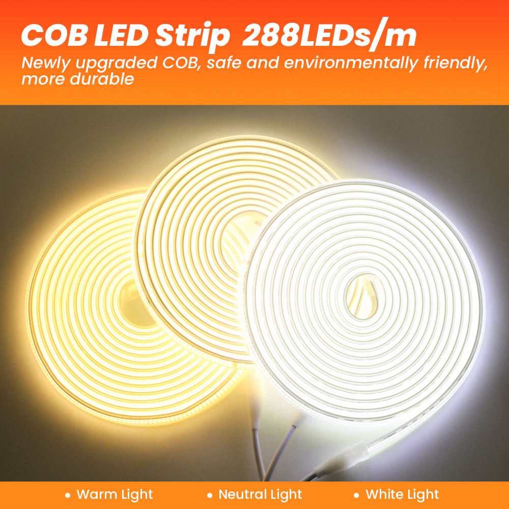COB LED Strip 110V 220V Flexib - Outdoor Lighting Linear incelemesi ve fiyatı