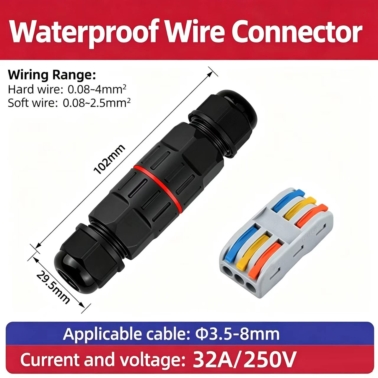 1Pc 2 Pin 3 Pin Wire Connector - Outdoor Lighting Wire Connectors incelemesi ve fiyatı