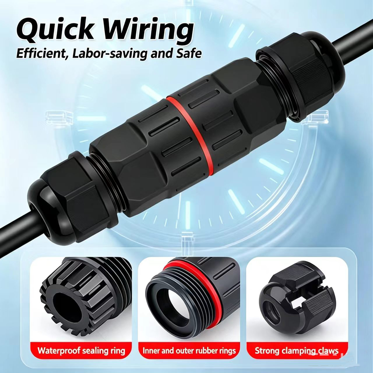 1Pc 2 Pin 3 Pin Wire Connector - Outdoor Lighting Wire Connectors incelemesi ve fiyatı