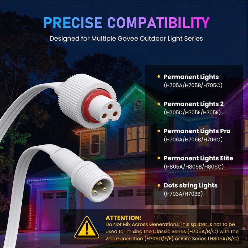 A93Z Y-Splitter Waterproof 22A - Outdoor Lighting Govee incelemesi ve fiyatı