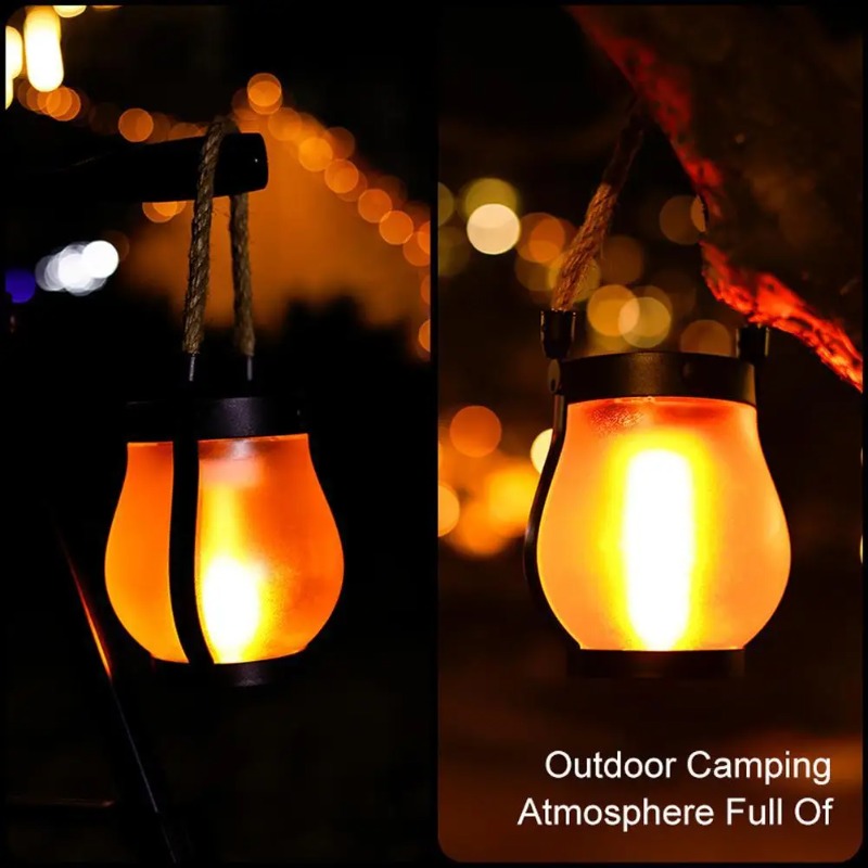 Solar Flame Lamp USB Rechargea - Solar Lantern Hanging incelemesi ve fiyatı