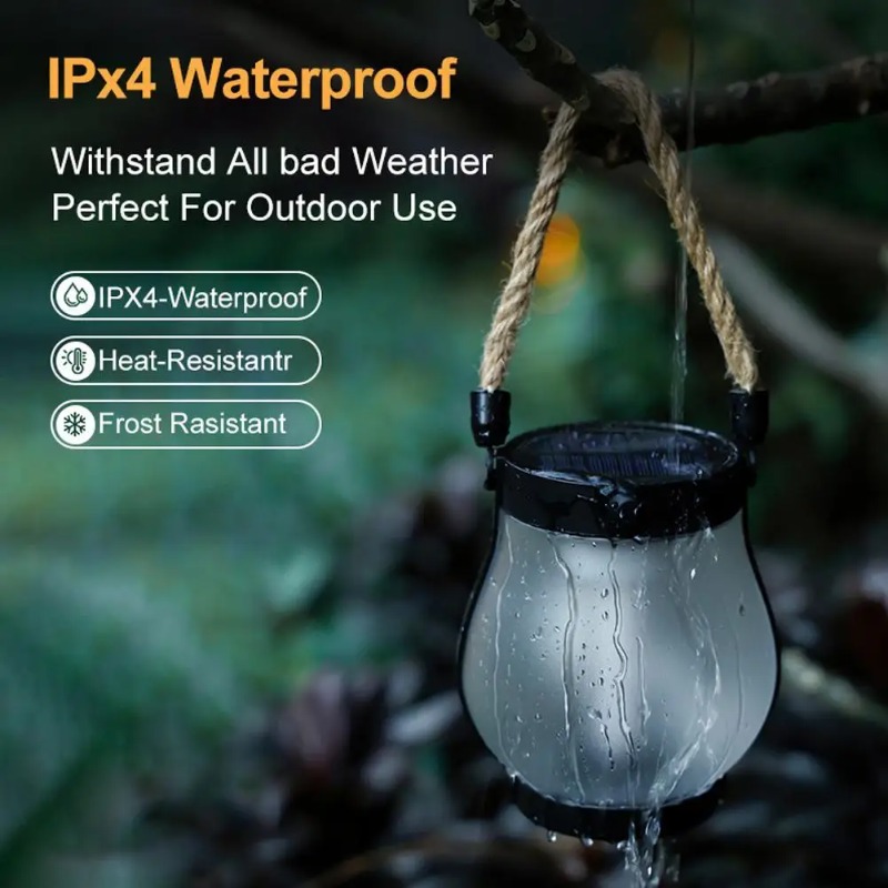 Solar Flame Lamp USB Rechargea - Solar Lantern Hanging incelemesi ve fiyatı