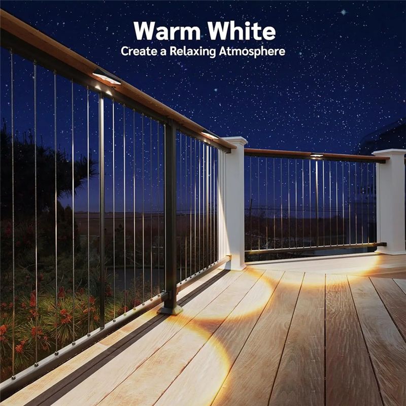 Solar Fence Lights Outdoor Wat - Outdoor Lighting On Stairs incelemesi ve fiyatı