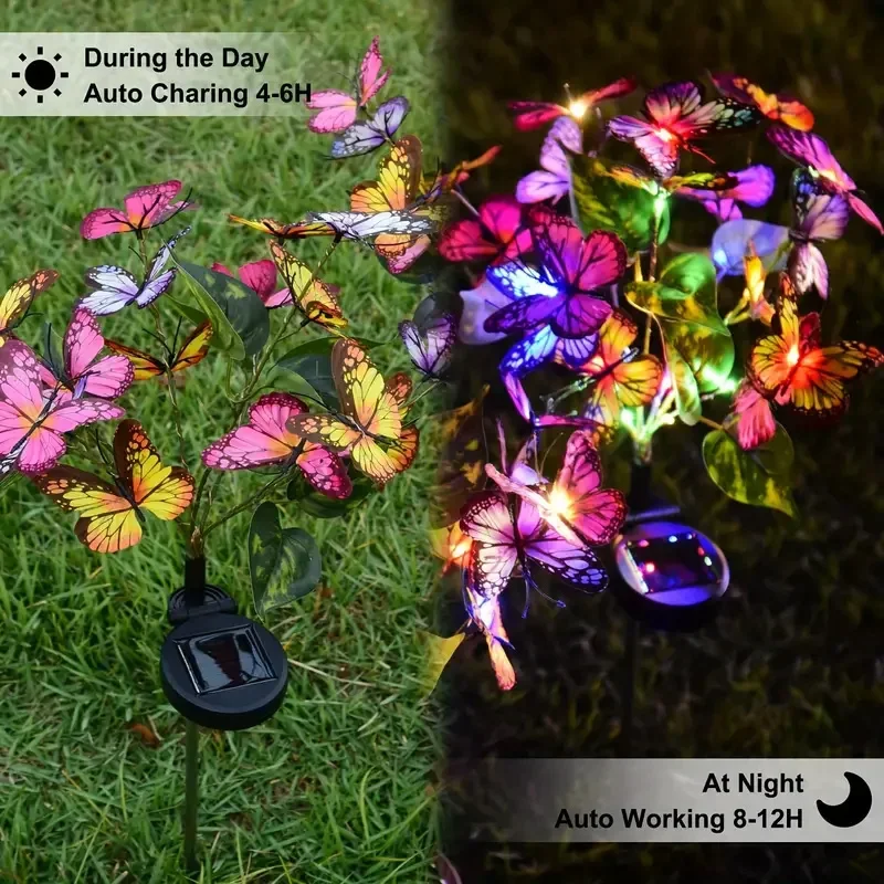 Solar LED Butterfly Garden Lig - Outdoor Lighting Traditional incelemesi ve fiyatı