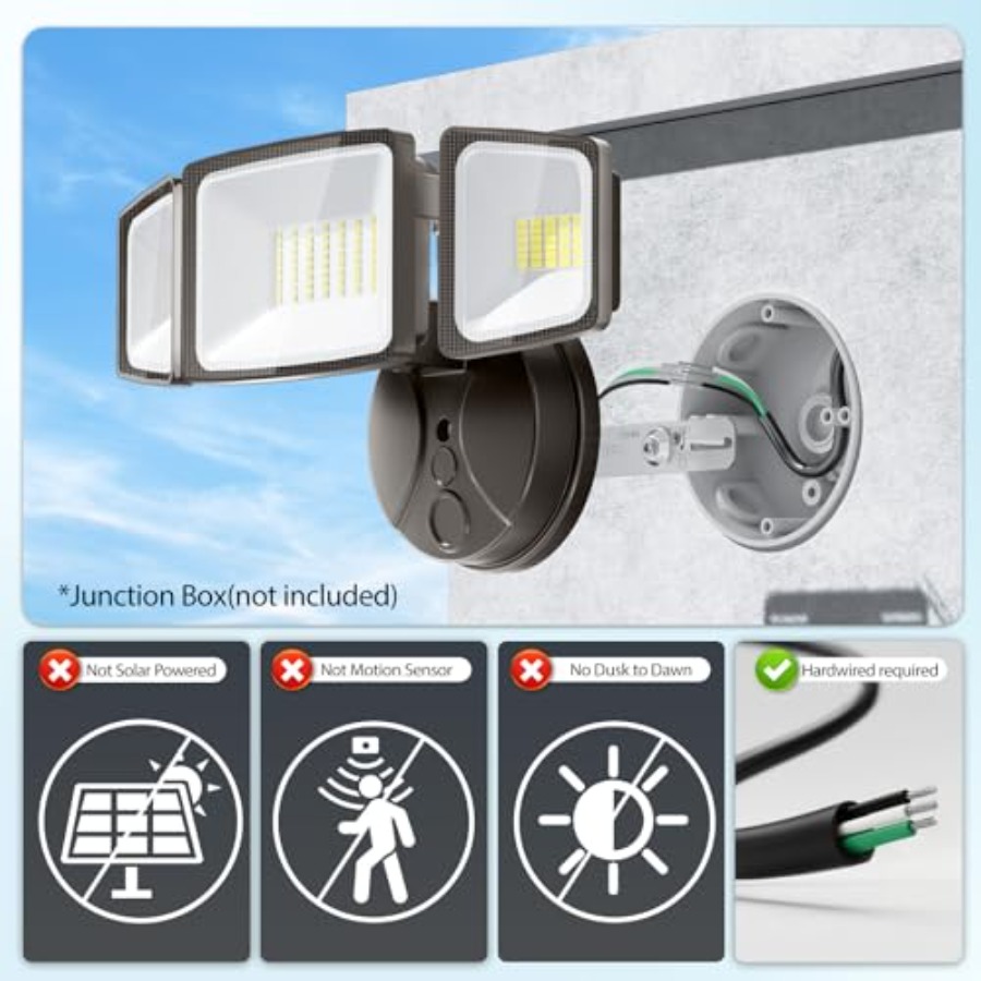 2 Pack 75W Flood Lights Outdoo - Outdoor Lighting Switch incelemesi ve fiyatı