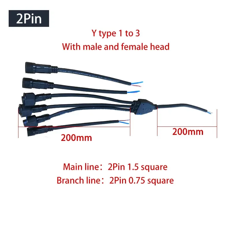 Waterproof Y-Type Wire Splitte - Outdoor Lighting Wire Connectors incelemesi ve fiyatı