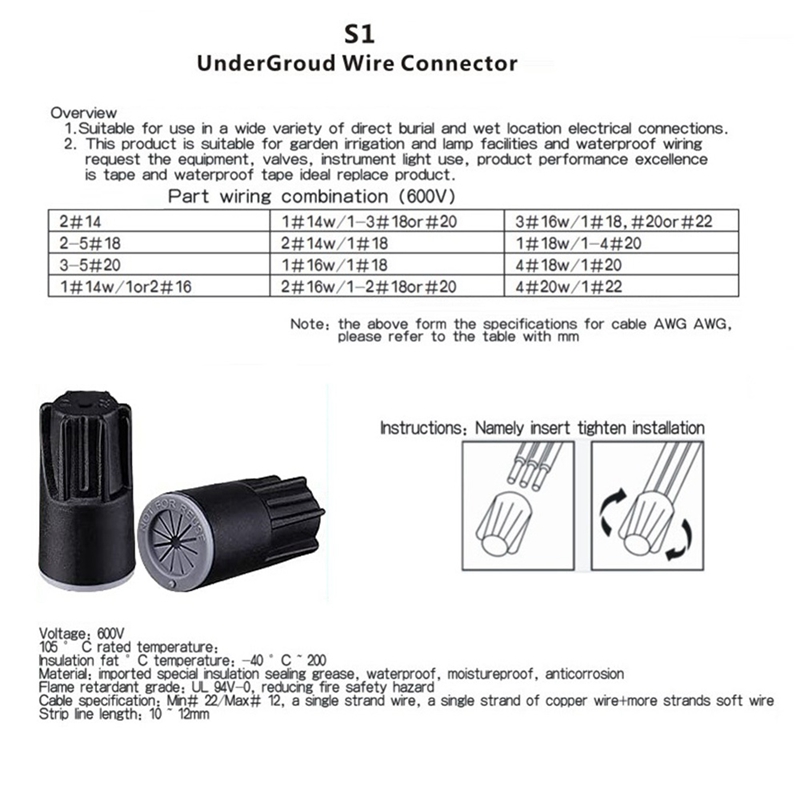 ABJA-Waterproof Wire Connector - Outdoor Lighting Wire Connectors incelemesi ve fiyatı