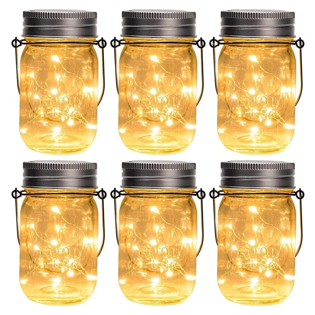 6pcs Outdoor Decorative Mason  - Solar Lantern Hanging incelemesi ve fiyatı
