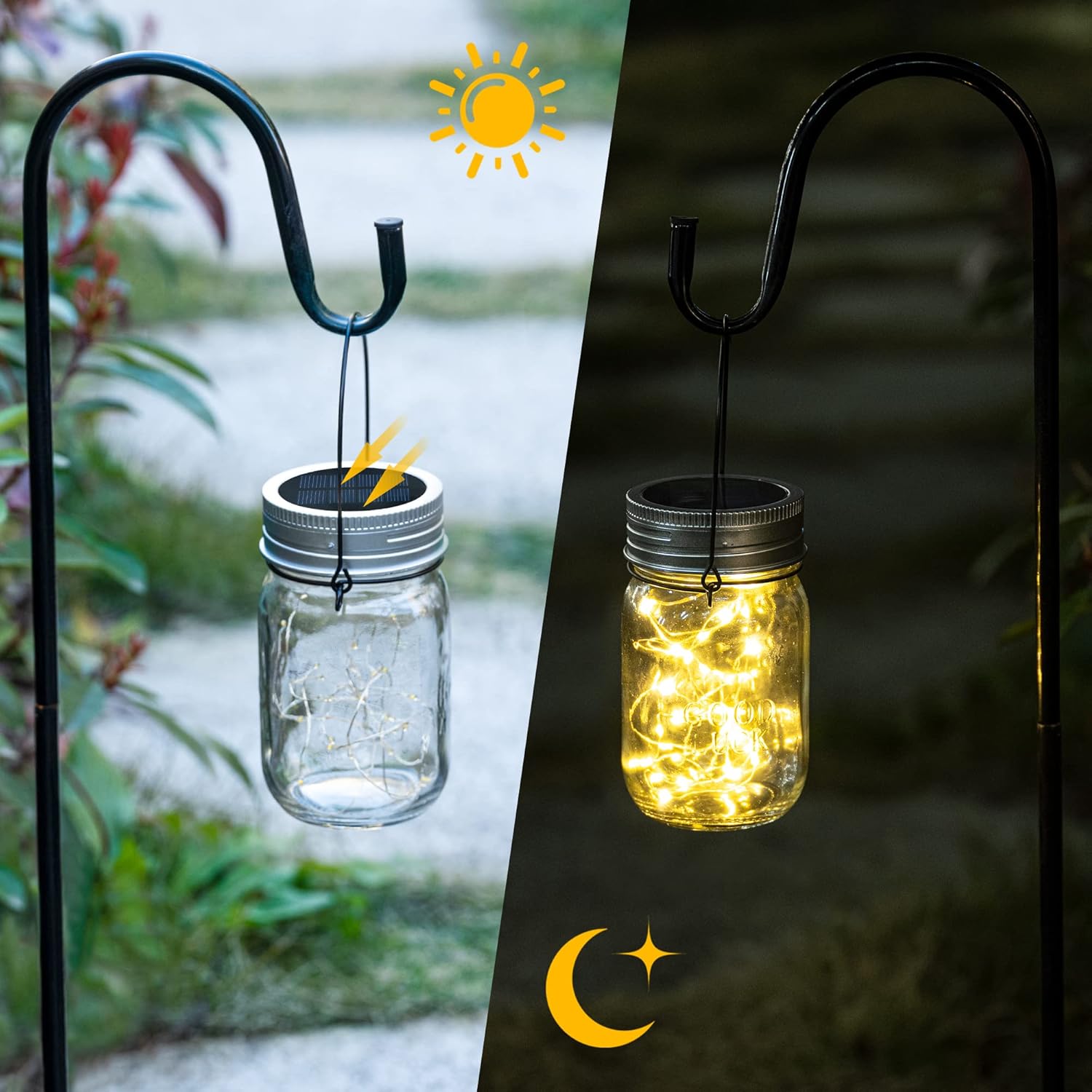 6pcs Outdoor Decorative Mason  - Solar Lantern Hanging incelemesi ve fiyatı