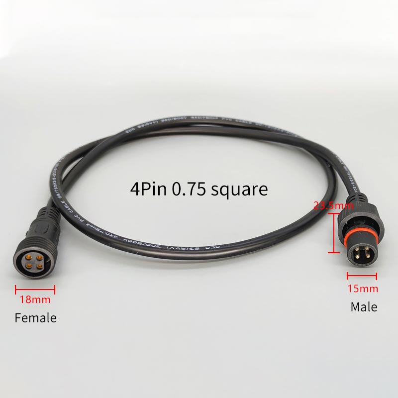 Male Famale Plug Cable 4Pin Wa - Outdoor Lighting Wire Connectors incelemesi ve fiyatı