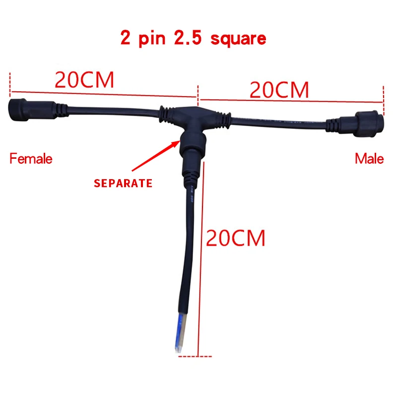 T type 3 Way Connector 2/3/4Pi - Outdoor Lighting Wire Connectors incelemesi ve fiyatı