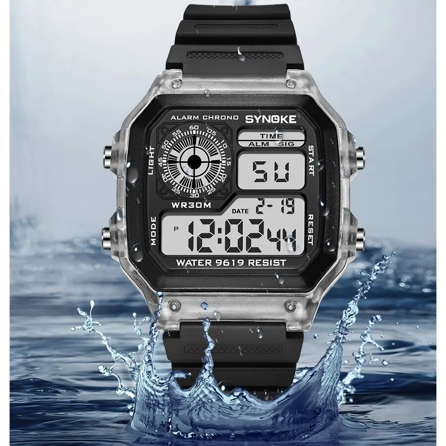 SYNOKE Digital Watches Men Spo - Outdoor Lighting For Steps incelemesi ve fiyatı