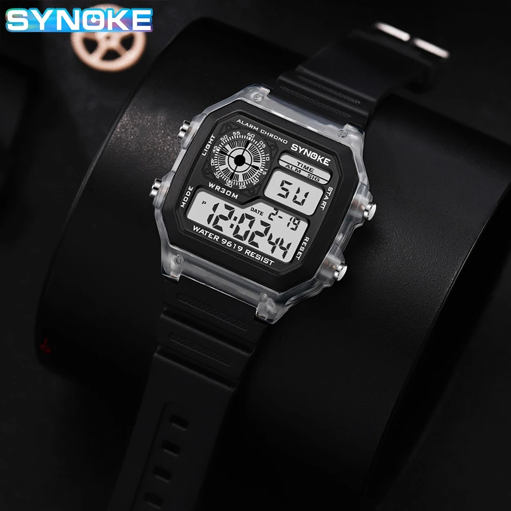 SYNOKE Digital Watches Men Spo - Outdoor Lighting For Steps incelemesi ve fiyatı