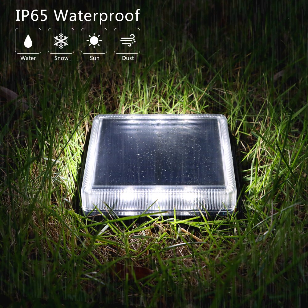12 LEDs Solar Deck Light Large - Outdoor Lighting On Stairs incelemesi ve fiyatı