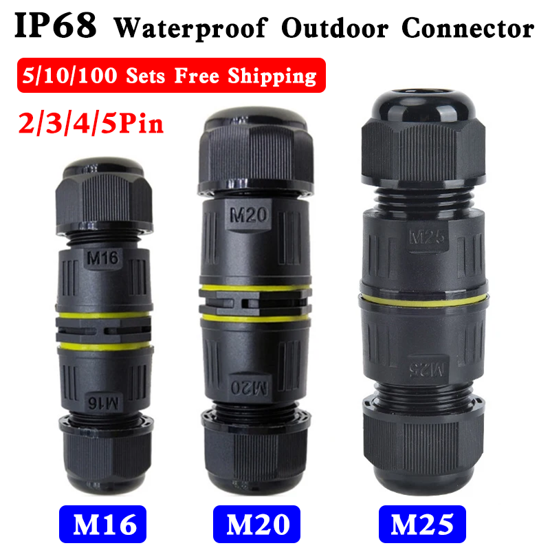 M16 M20 M25 IP68 Waterproof Ou - Outdoor Lighting Wire Connectors incelemesi ve fiyatı