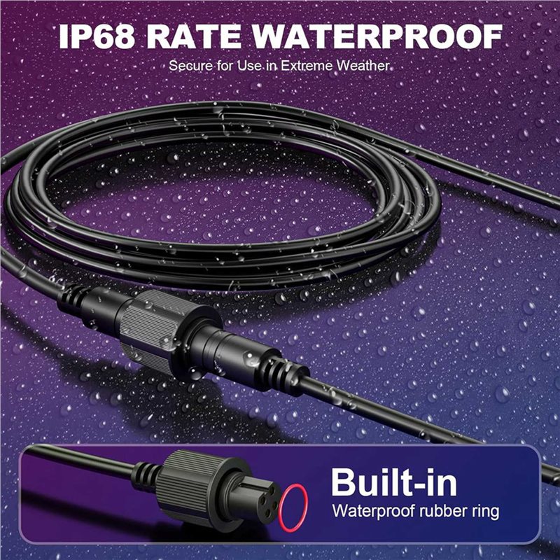 M12K-2Pcs 10FT Extension Cable - Outdoor Lighting Govee incelemesi ve fiyatı