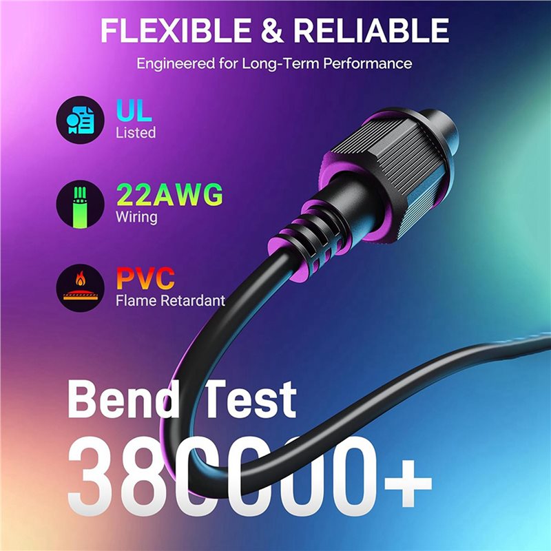 M12K-2Pcs 10FT Extension Cable - Outdoor Lighting Govee incelemesi ve fiyatı