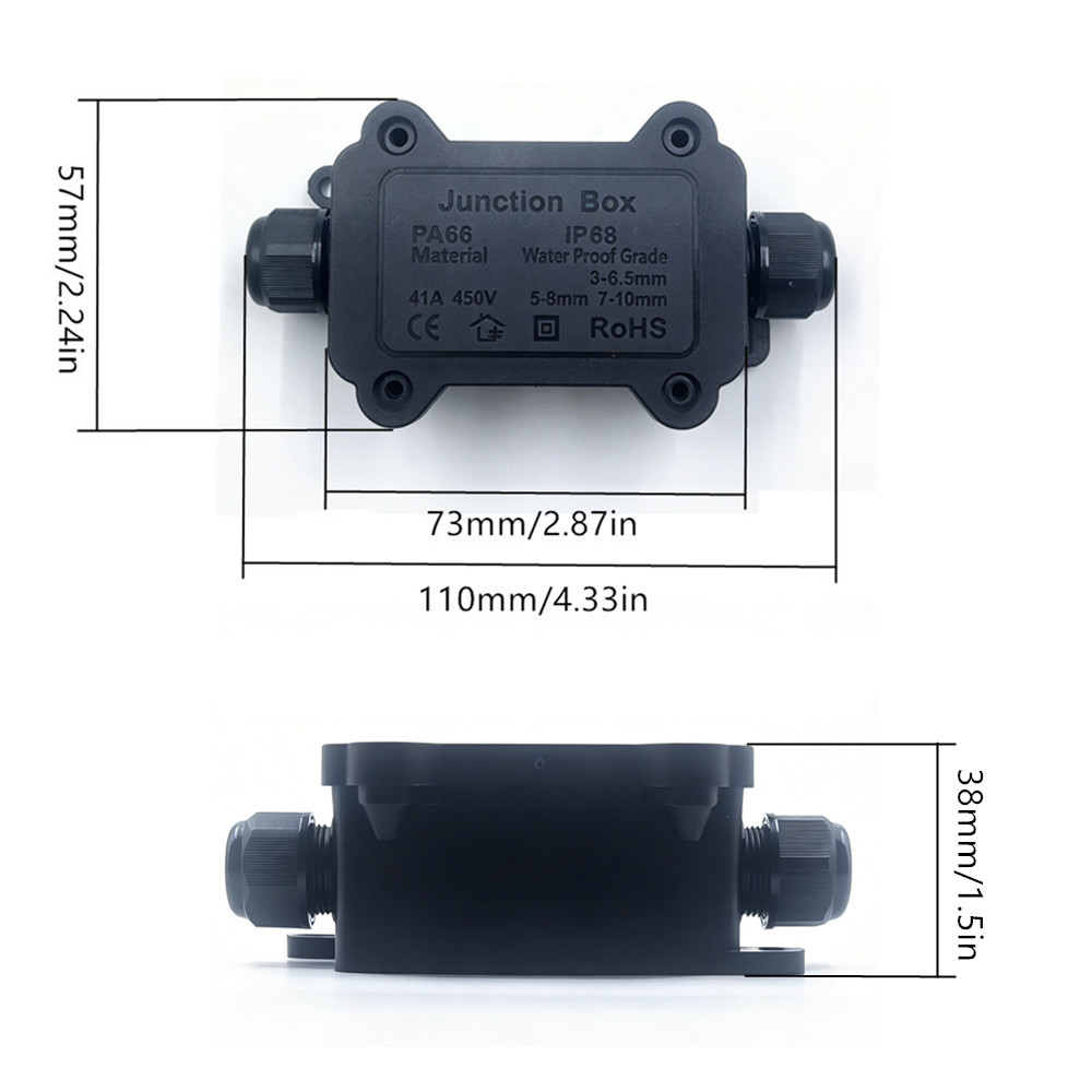 IP68 Waterproof Junction Box 2 - Outdoor Lighting Wire Connectors incelemesi ve fiyatı
