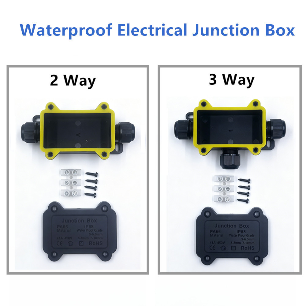 IP68 Waterproof Junction Box 2 - Outdoor Lighting Wire Connectors incelemesi ve fiyatı