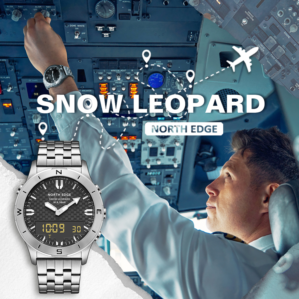 NORTH EDGE Men's Digital Watch - Outdoor Lighting For Steps incelemesi ve fiyatı