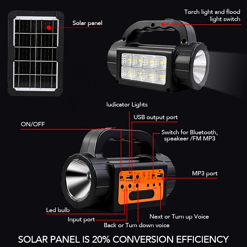 Solar Rechargeable Camping Lig - Outdoor Lighting Switch incelemesi ve fiyatı