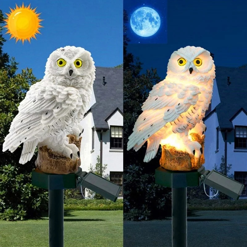 Solar Owl Statue Garden Light  - Outdoor Lighting Traditional incelemesi ve fiyatı