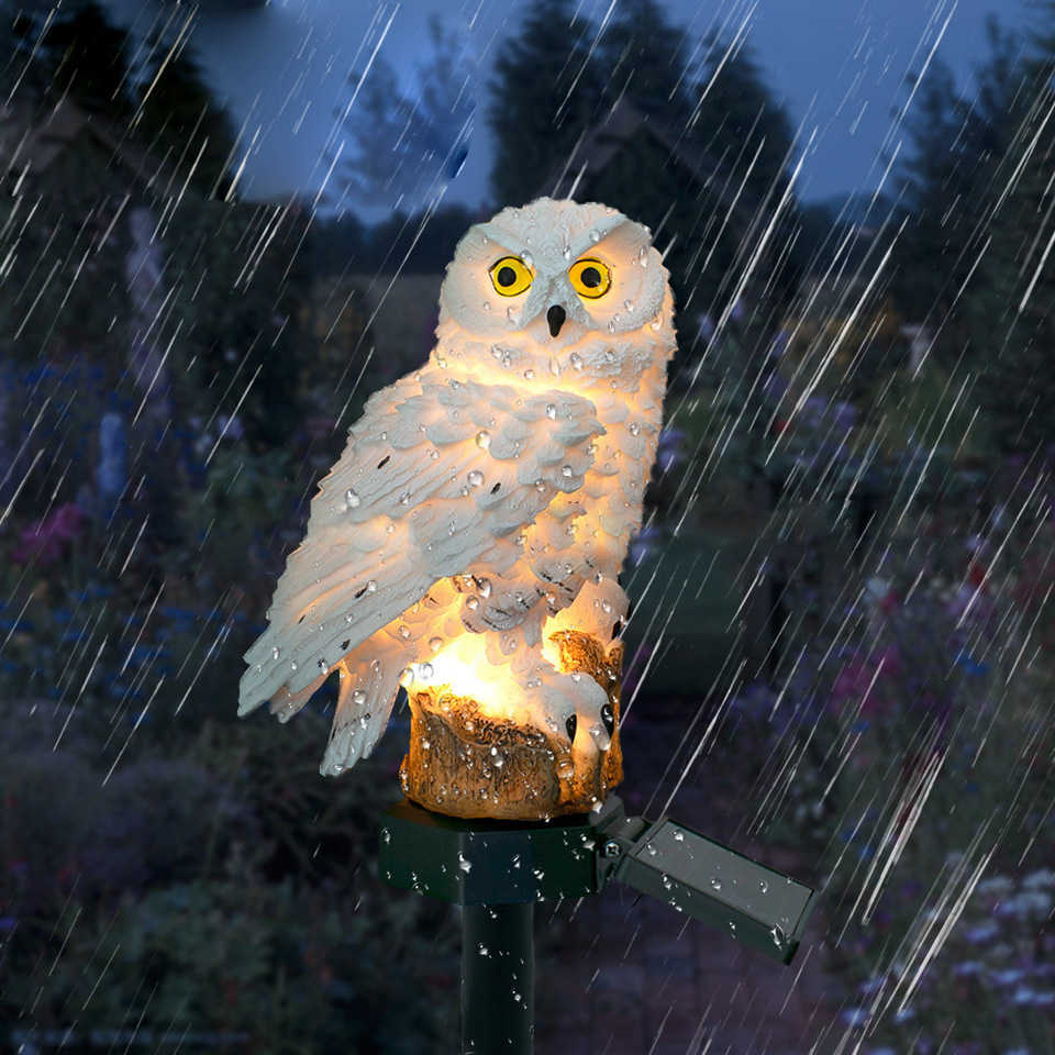 Solar Owl Statue Garden Light  - Outdoor Lighting Traditional incelemesi ve fiyatı
