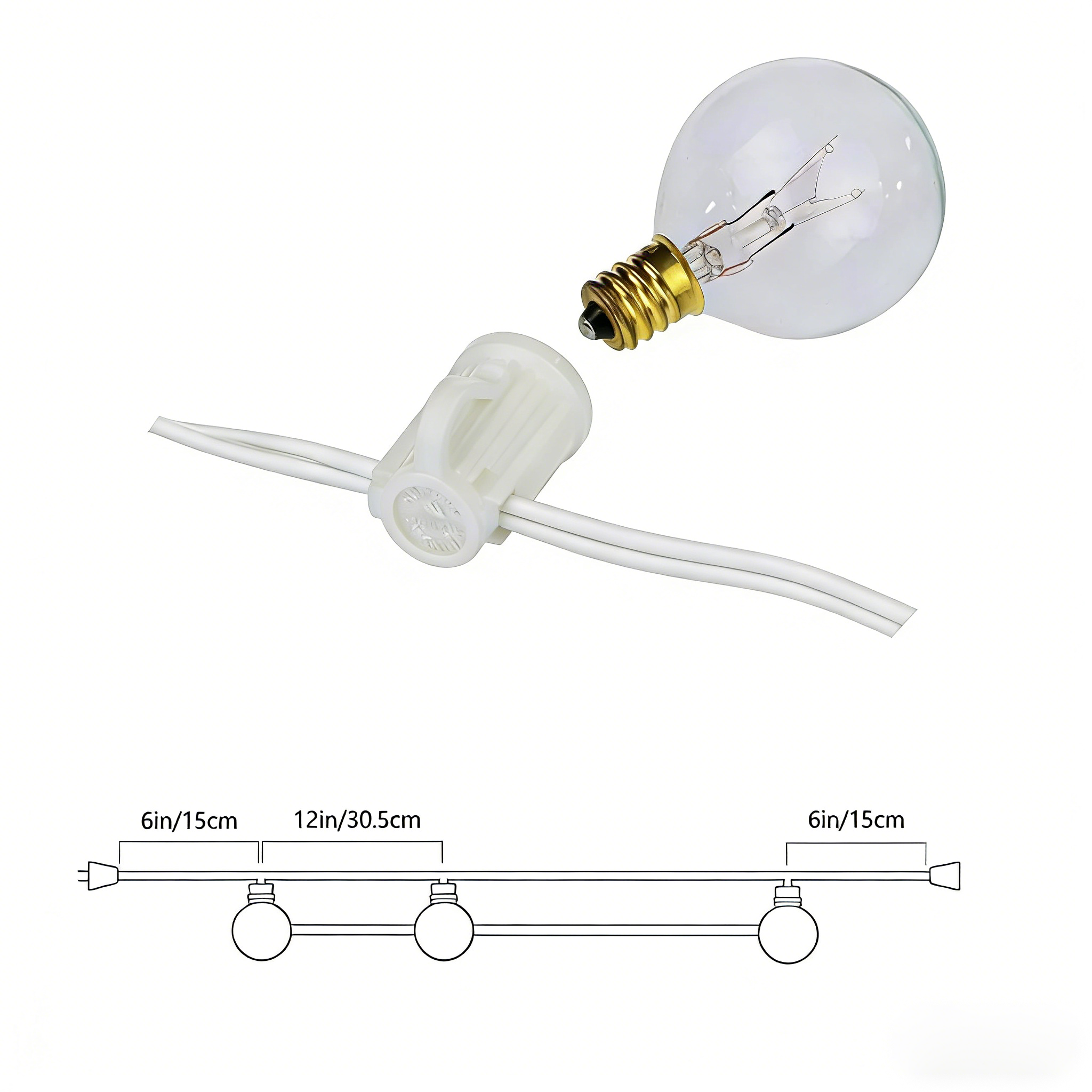 Vintage G40 Clear Bulb String  - Outdoor Lighting Sconce incelemesi ve fiyatı