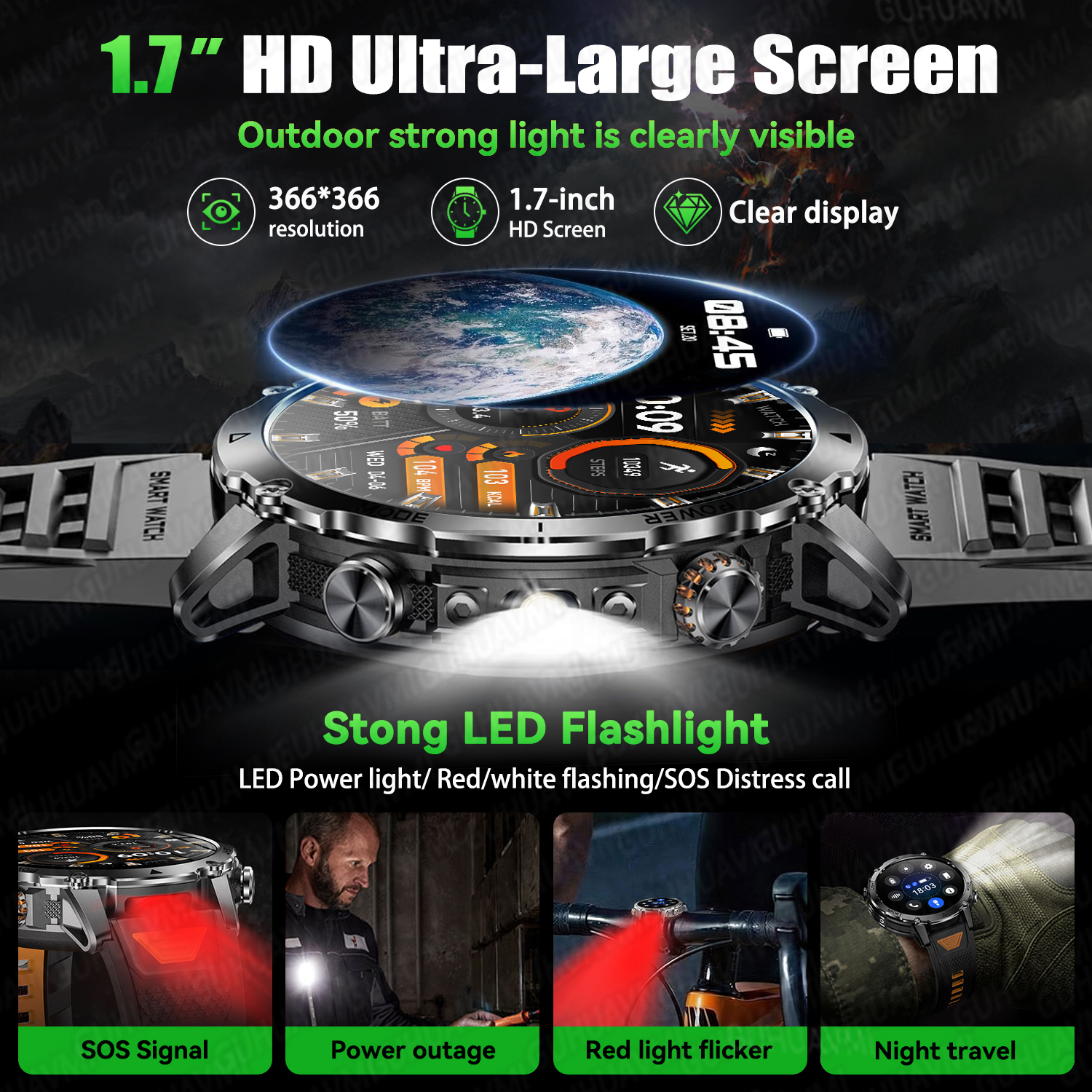 2026 New Military Smart Watch  - Wired Pathway Light incelemesi ve fiyatı