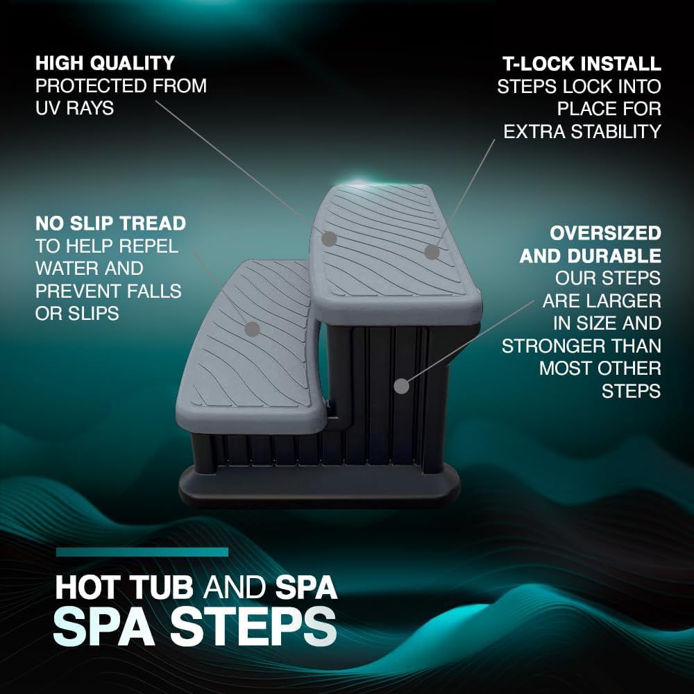 Outdoor Spa and Hot Tub Steps  - Outdoor Lighting For Steps incelemesi ve fiyatı