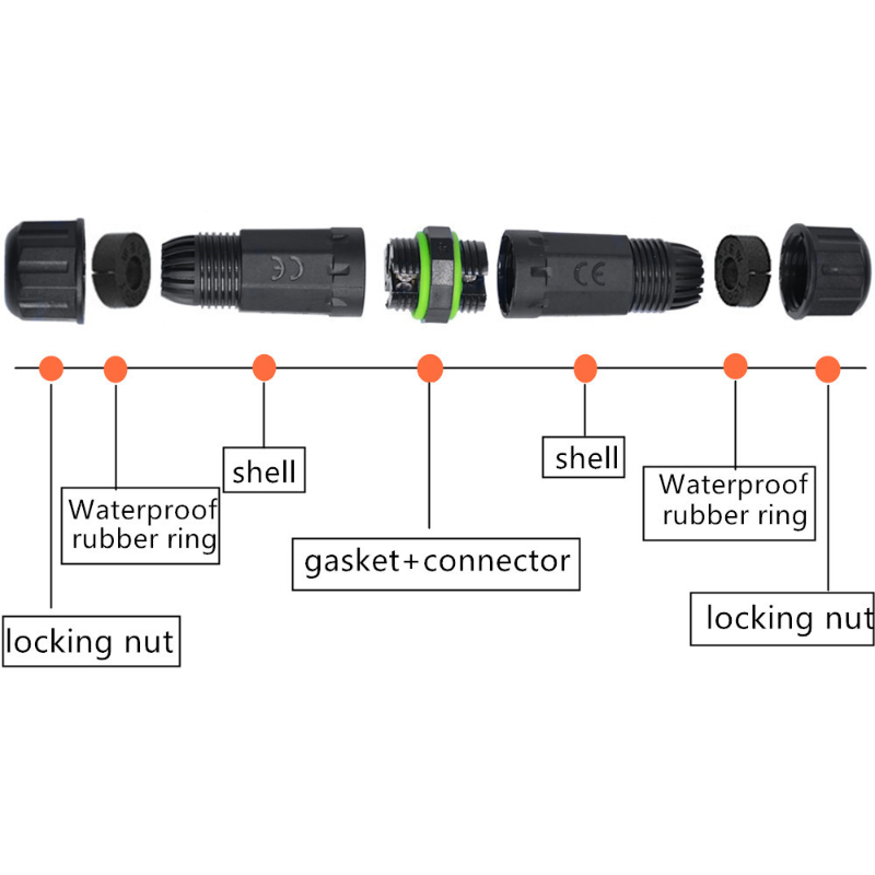 M16 Waterproof Cable Connector - Outdoor Lighting Wire Connectors incelemesi ve fiyatı