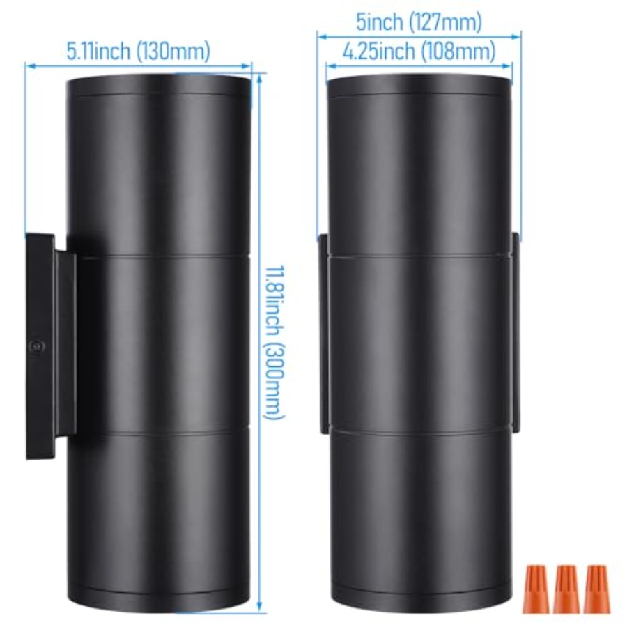 3000K LED Cylinder Up Down Wal - Outdoor Lighting Sconce incelemesi ve fiyatı