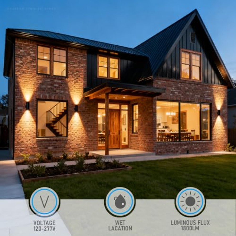 3000K LED Cylinder Up Down Wal - Outdoor Lighting Sconce incelemesi ve fiyatı