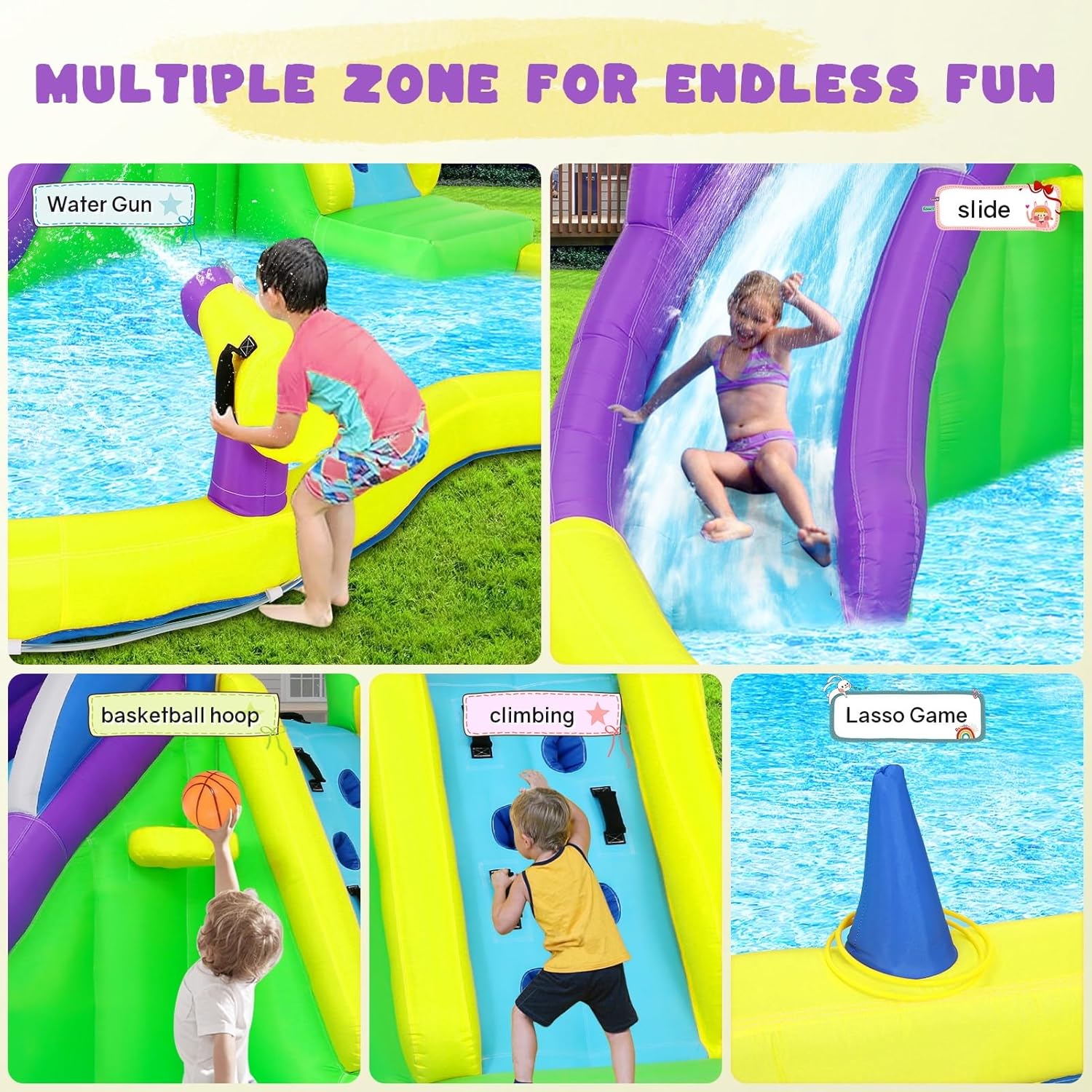 13x14FT Inflatable Bounce Hous - Outdoor Lighting Yellow incelemesi ve fiyatı