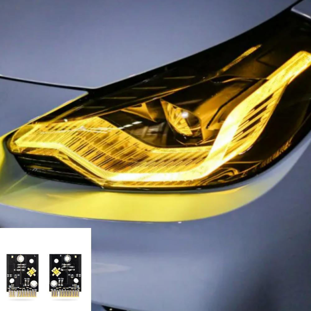 Car DRL Lemon Yellow Red For 2 - Outdoor Lighting Yellow incelemesi ve fiyatı