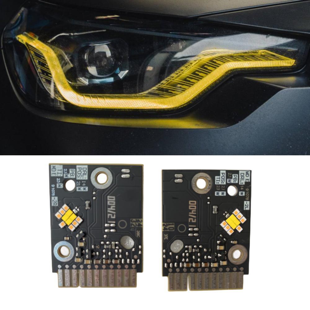 Car DRL Lemon Yellow Red For 2 - Outdoor Lighting Yellow incelemesi ve fiyatı