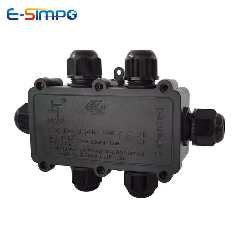 6Way 1IN5Out IP68 Underwater P - Outdoor Lighting Wire Connectors incelemesi ve fiyatı