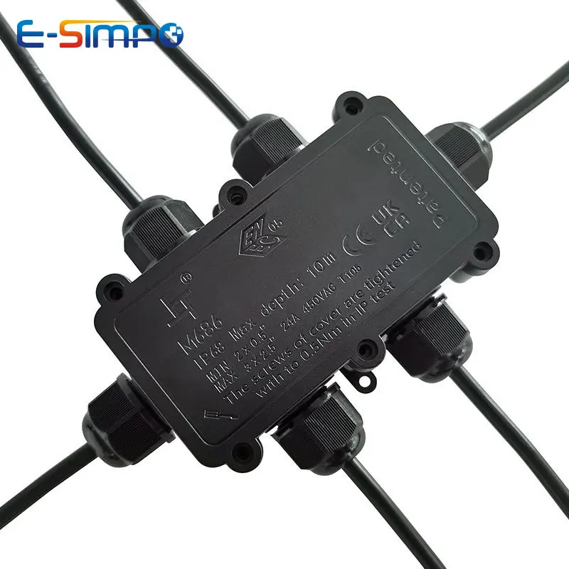 6Way 1IN5Out IP68 Underwater P - Outdoor Lighting Wire Connectors incelemesi ve fiyatı
