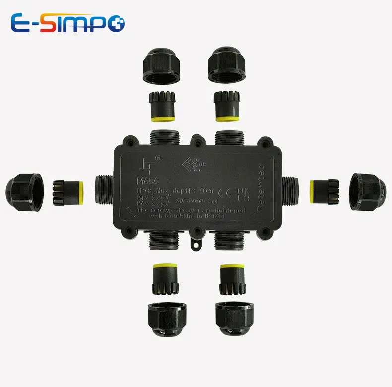 6Way 1IN5Out IP68 Underwater P - Outdoor Lighting Wire Connectors incelemesi ve fiyatı
