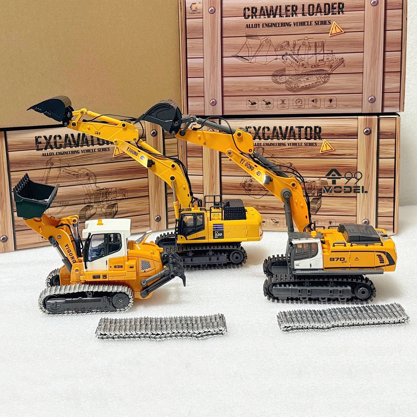 1/50 970 520 Mini RC Excavator - Wired Pathway Light incelemesi ve fiyatı