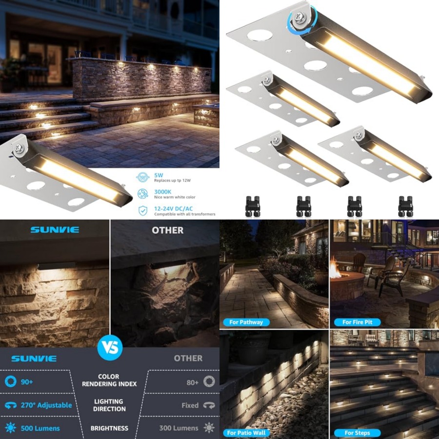 7 Inch Hardscape Lighting 5W L - Outdoor Lighting For Steps incelemesi ve fiyatı