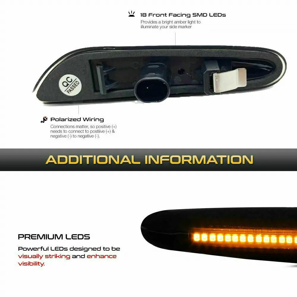 Car LED Front Side Marker Turn - Outdoor Lighting Yellow incelemesi ve fiyatı