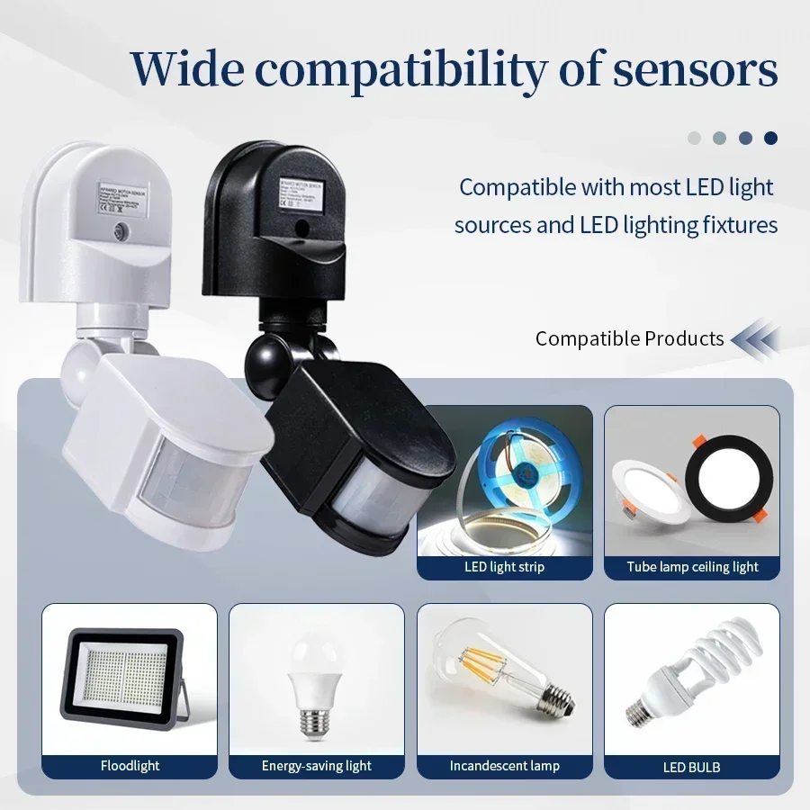 100-240V 12V PIR Motion Sensor - Outdoor Lighting Switch incelemesi ve fiyatı