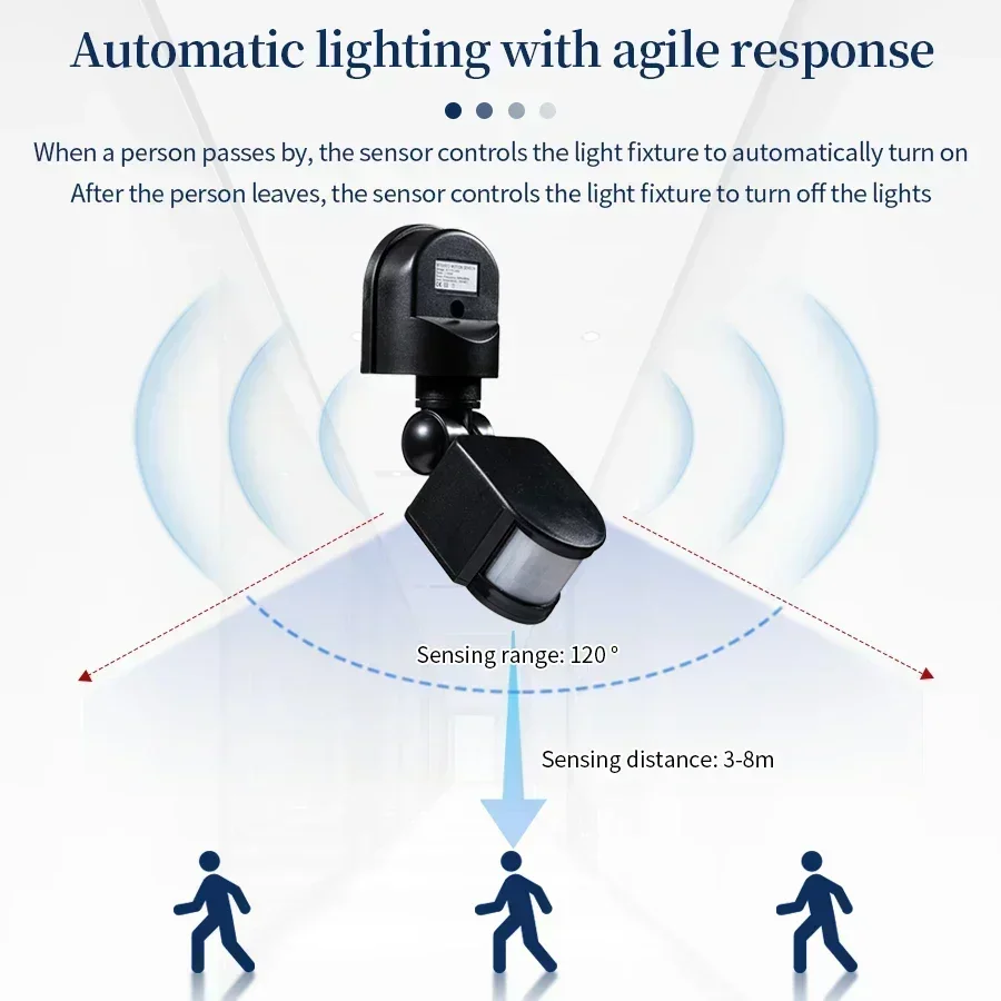 100-240V 12V PIR Motion Sensor - Outdoor Lighting Switch incelemesi ve fiyatı