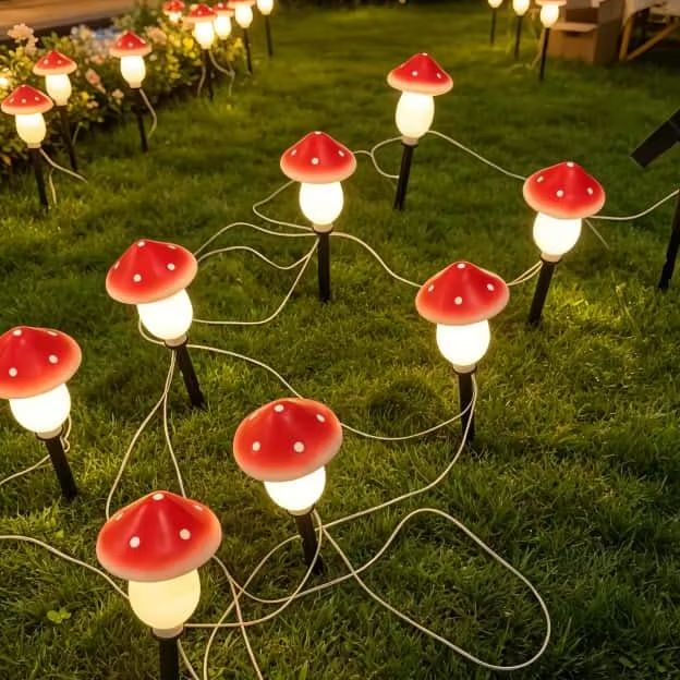 Solar Mushroom String Lights W - Outdoor Lighting Switch incelemesi ve fiyatı