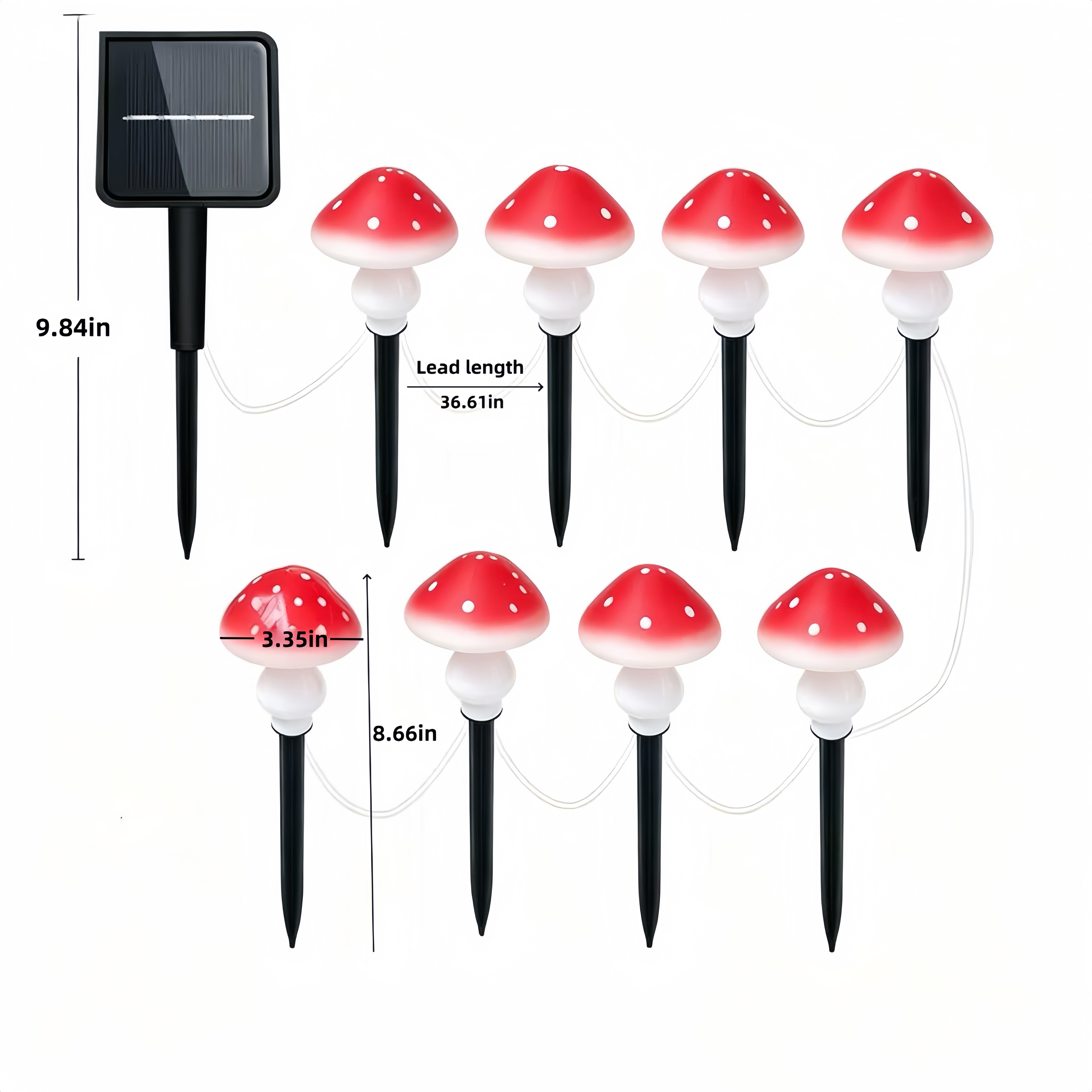 Solar Mushroom String Lights W - Outdoor Lighting Switch incelemesi ve fiyatı