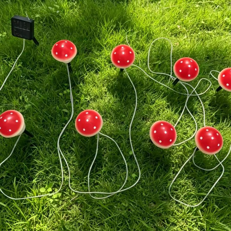 Solar Mushroom String Lights W - Outdoor Lighting Switch incelemesi ve fiyatı